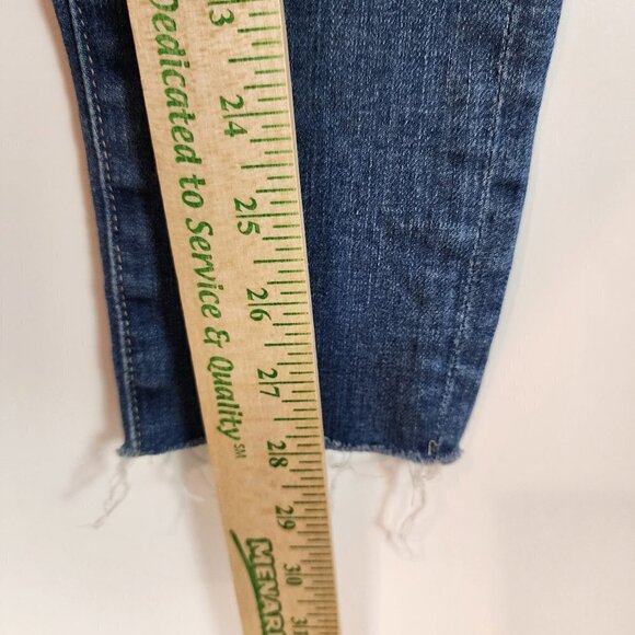 Adriano Goldschmied Secret Fit Over Belly Skinny‎ Mid Wash Distressed Jeans 25 - Picture 11 of 11